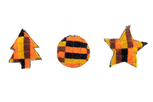 London Underground and Bus District Line Moquette Christmas Decoration Collection