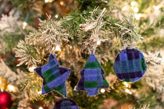 London Underground and Bus Victoria Line Straub Moquette Christmas Decoration Collection