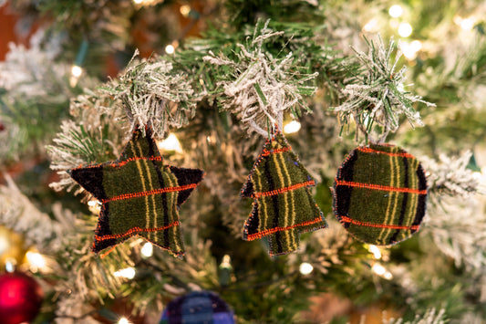 London Bus & County Green Lines Moquette Christmas Decoration Collection