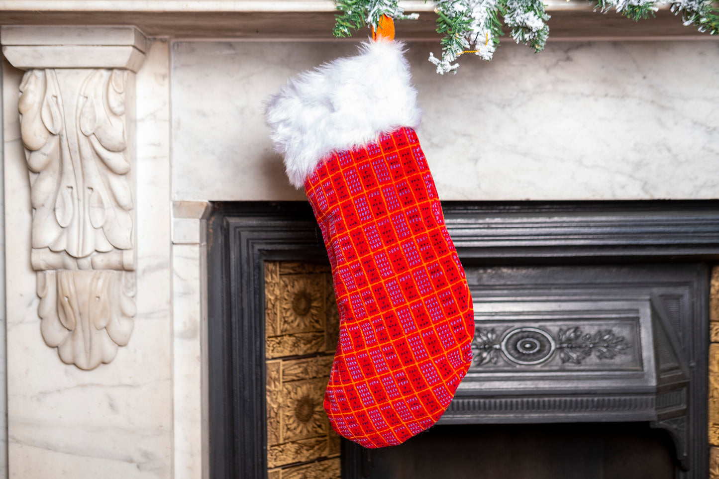 South West Trains 'Timetable' Moquette Christmas Stocking