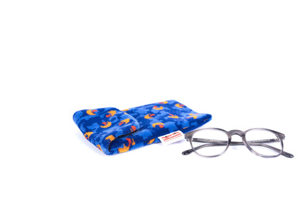 Stagecoach Bus Blue Beachball Moquette Phone & Glasses Case