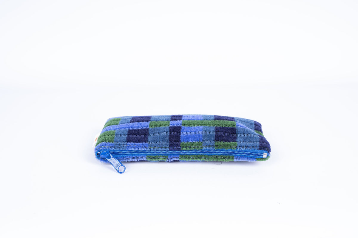 London Underground Victoria, Bakerloo & Northern Lines and London Buses – Blue Straub Moquette Pencil Case