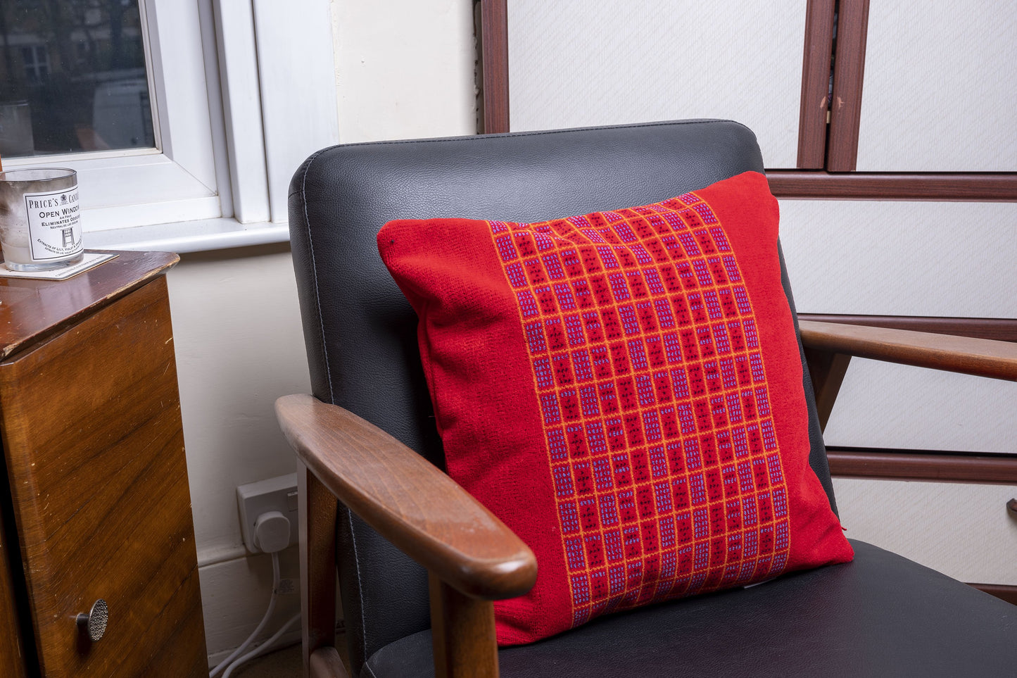 South West Trains 'Timetable' Moquette Cushion