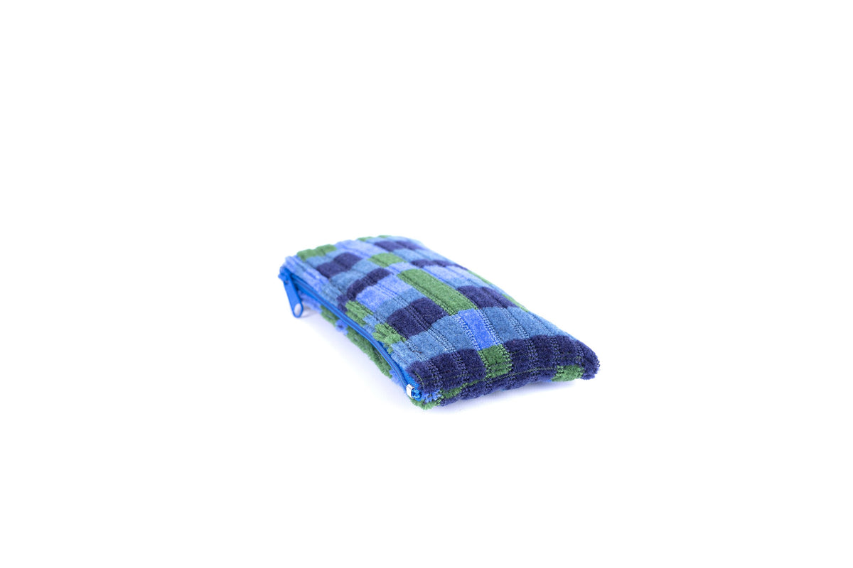 London Underground Victoria, Bakerloo & Northern Lines and London Buses – Blue Straub Moquette Pencil Case