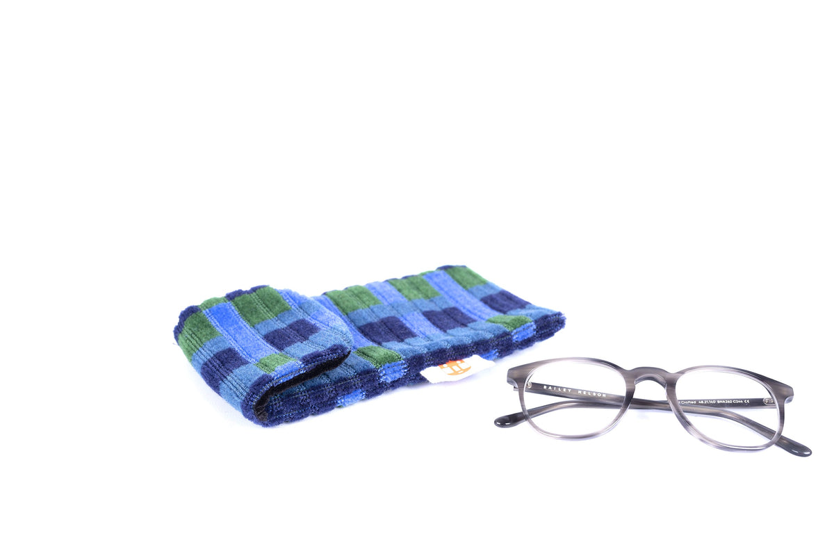 London Underground Victoria, Bakerloo & Northern Lines and London Buses – Blue Straub Moquette Phone & Glasses Case