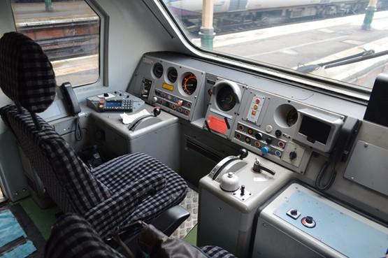 British Rail Engine Drivers Smokey Moquette Cushion