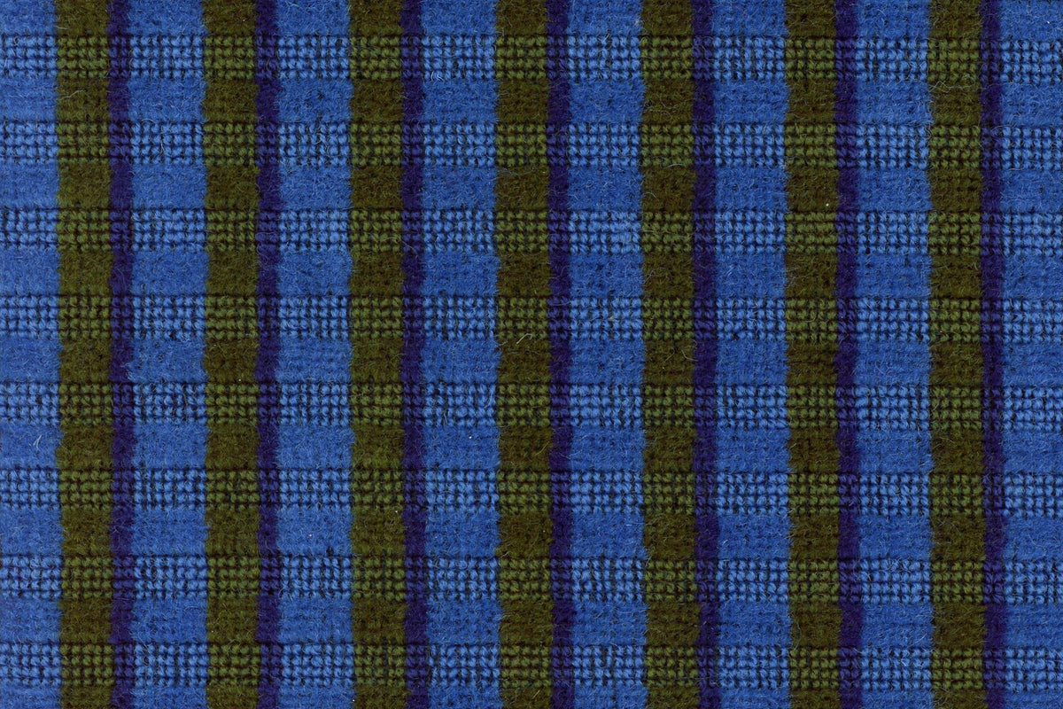 British Rail Bournemouth Blue Moquette Fabric Sold by the Metre