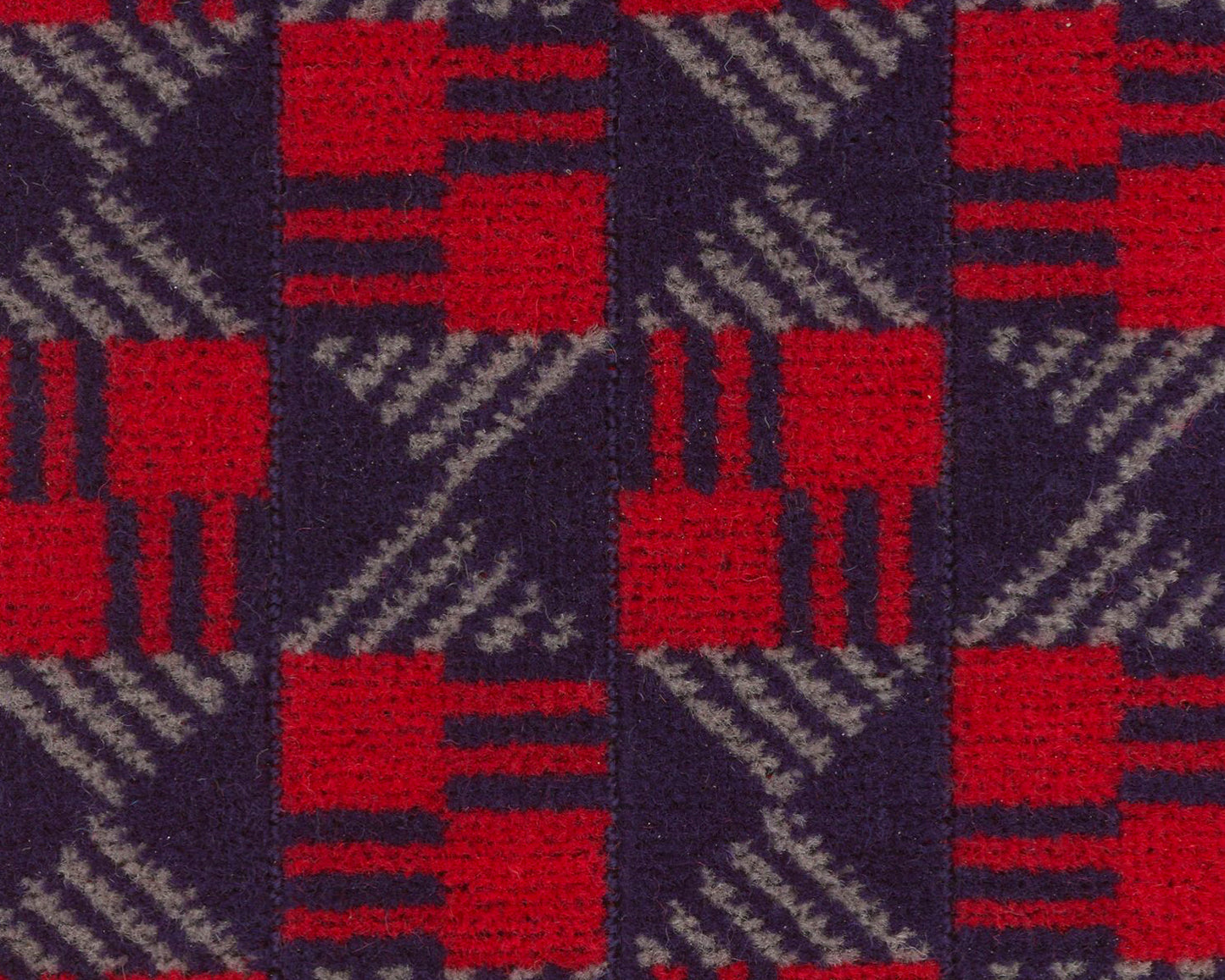 Custom Product using London Underground Central Line 1992 Moquette Fabric