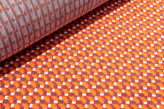 Glasgow Subway (Clockwork Orange) Moquette Fabric Sold by the Metre