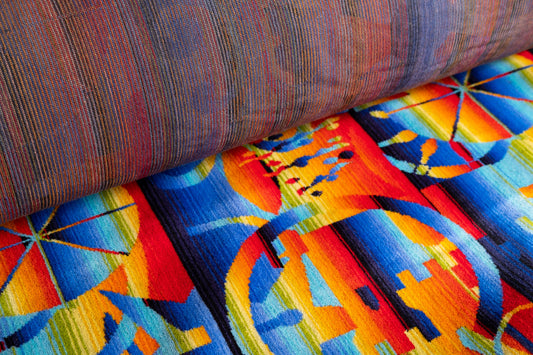 LA (Los Angeles) Rapid Transit System Moquette Fabric Sold by the Metre