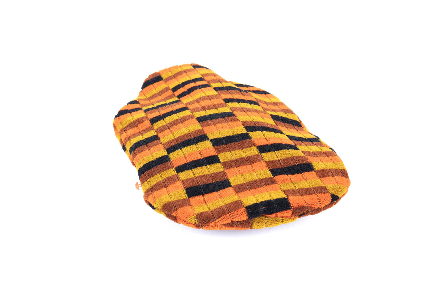 London Underground and London Bus  (Misha Black) District Line Moquette Hot Water Bottle Cover