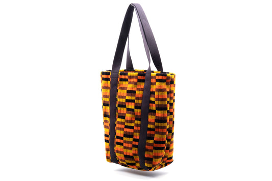 London Underground and London Bus (Misha Black) District Line Moquette Tote Bag