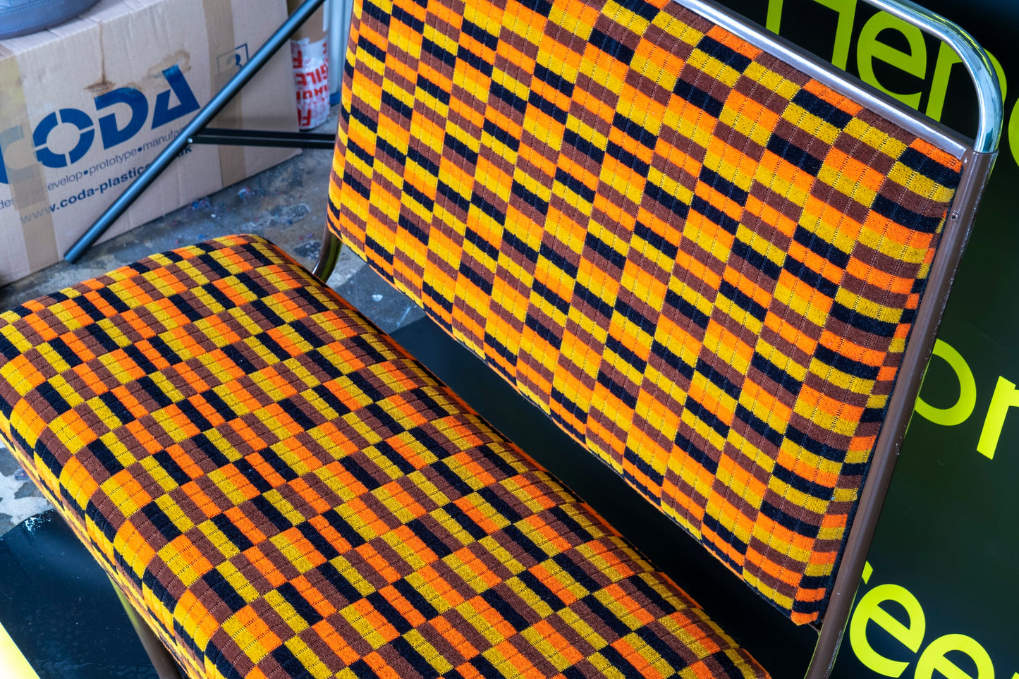 Take Your Favourite Seat Home – Restored 1980s London Bus Seat – Misha Black