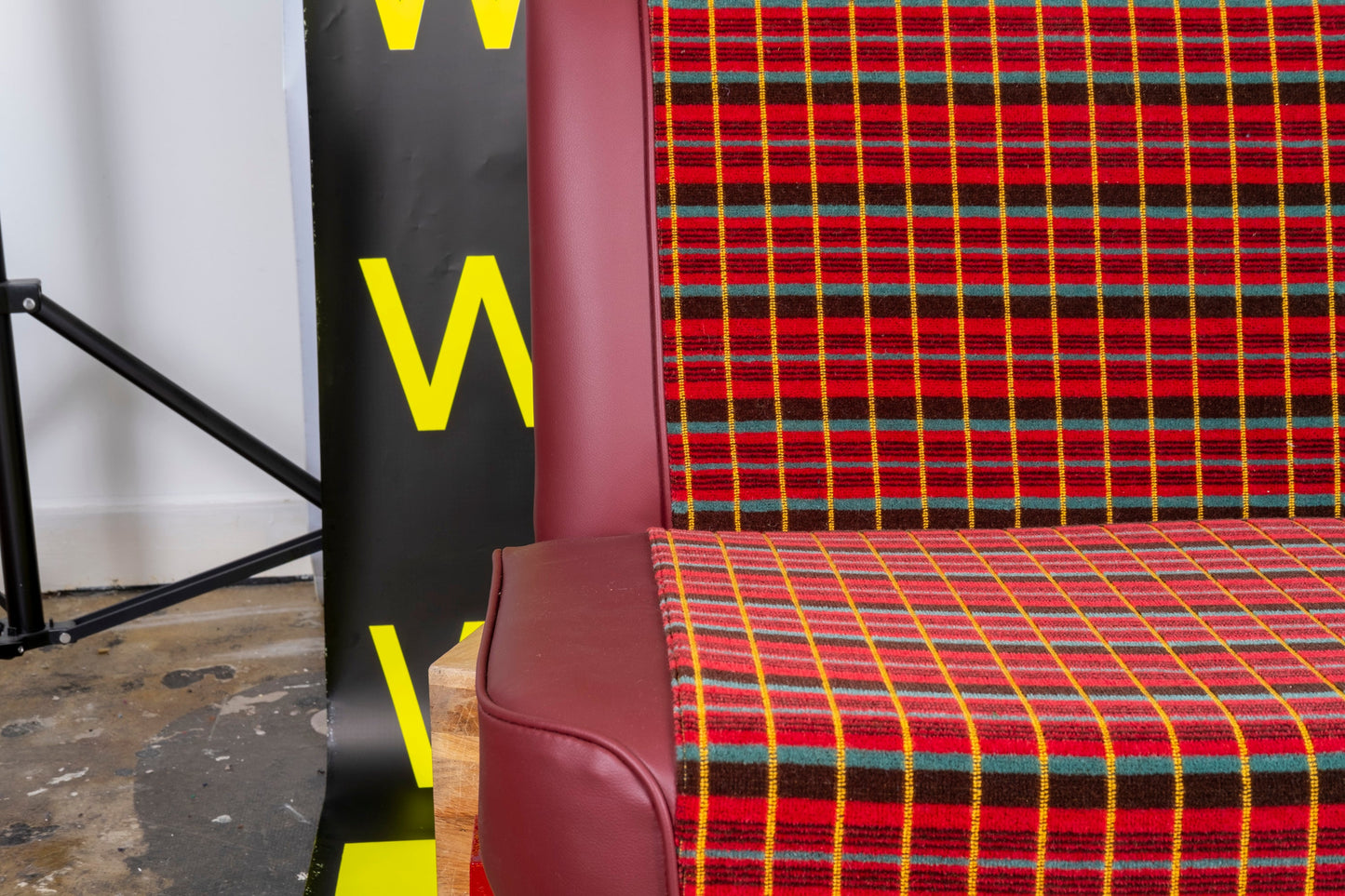 Restored Genuine Routemaster RM London Bus Seat