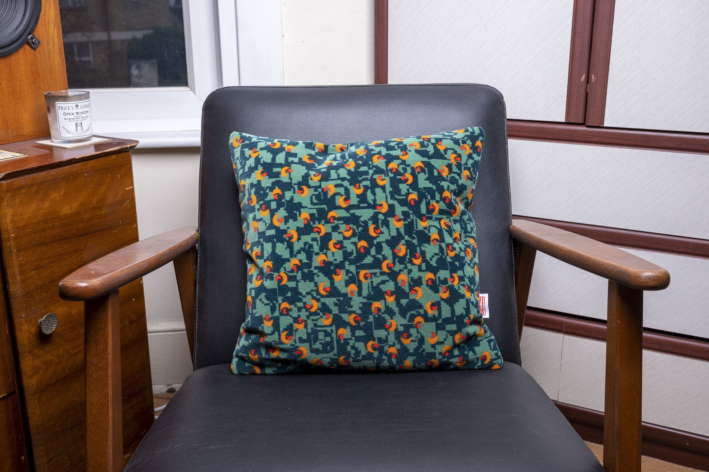 Stagecoach Bus Green Beach Ball Moquette Cushion