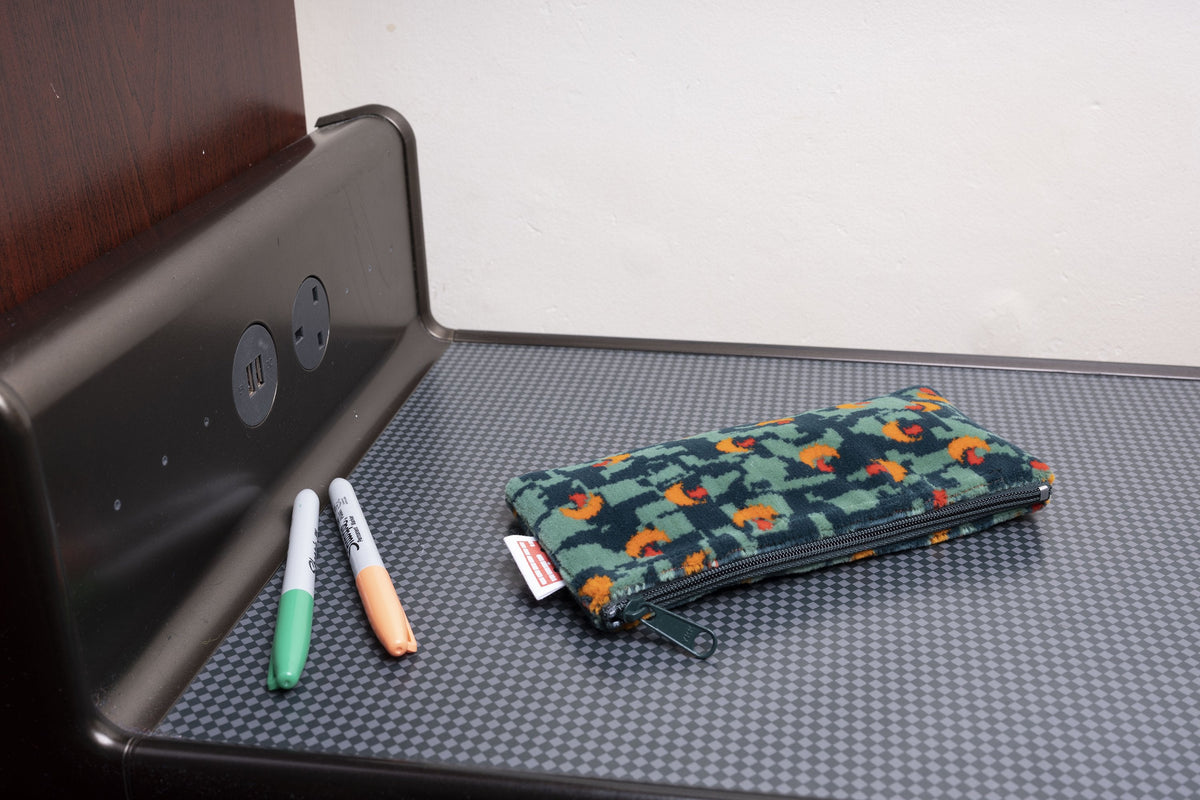 Stagecoach Bus Green Beach Ball Moquette Pencil Case