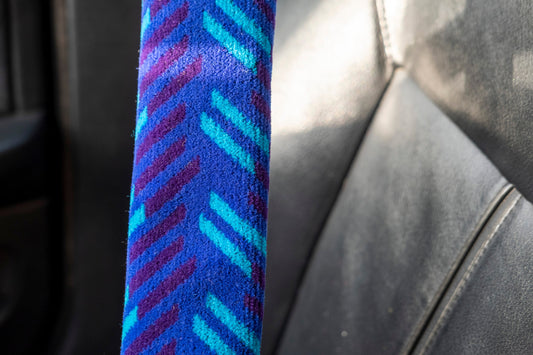 British Rail Blue Blaze Moquette Seat Belt Pad