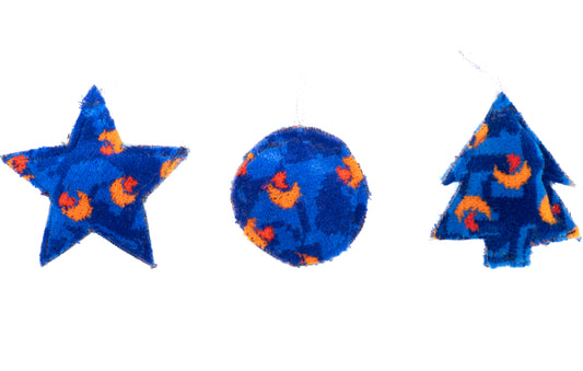 Stagecoach Bus Blue Beachball Moquette Christmas Decoration Collection