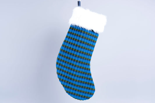 British Rail Bournemouth Blue Moquette Christmas Stocking