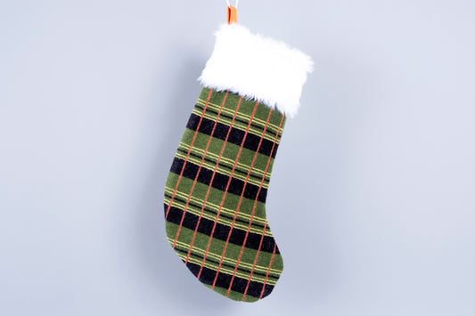 London Bus & London County Green Line (Greenlines) Bus Moquette Christmas stocking