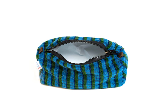 British Rail Bournemouth Blue Moquette Washbag