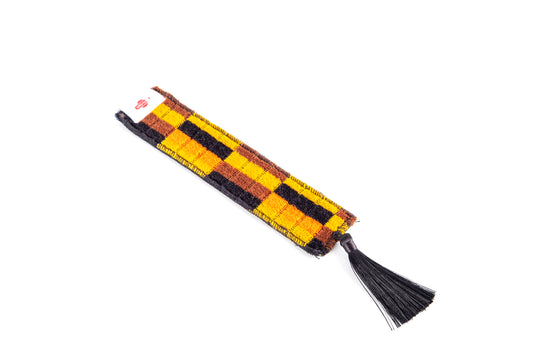 London Underground and London Bus (Misha Black) District Line Moquette Bookmark